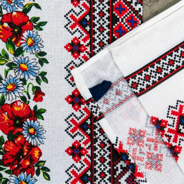 Фото - Набір рушників GM Textile вафельних вишиванка 35х61, 4 шт