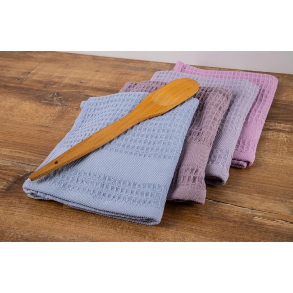 Фото - Рушник для рук GM Textile вафельний блакитний 40х70
