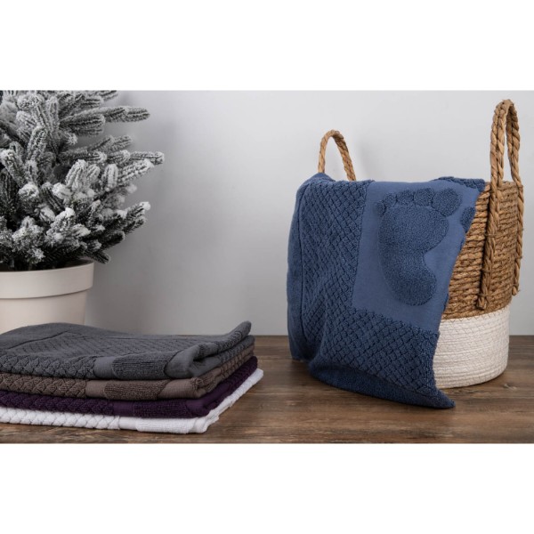 Фото - Рушник для ніг GM Textile махровий блакитний 50х70