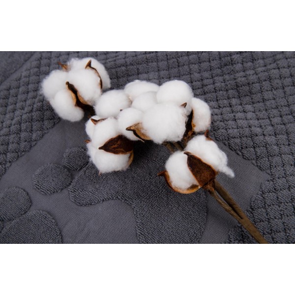 Фото - Полотенце для ног GM Textile махровое серый 50х70