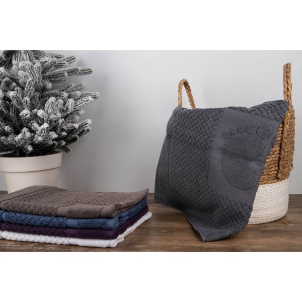 Фото - Полотенце для ног GM Textile махровое серый 50х70