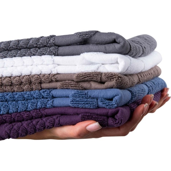 Фото - Рушник для ніг GM Textile махровий блакитний 50х70