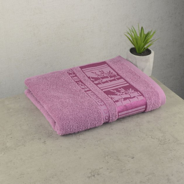 Фото - Рушник для обличчя GM Textile махровий пудра бамбук 50x90