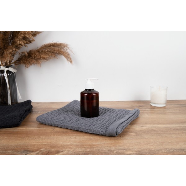 Фото - Полотенце для лица GM Textile вафельное серое 50х90, 280 г/м2