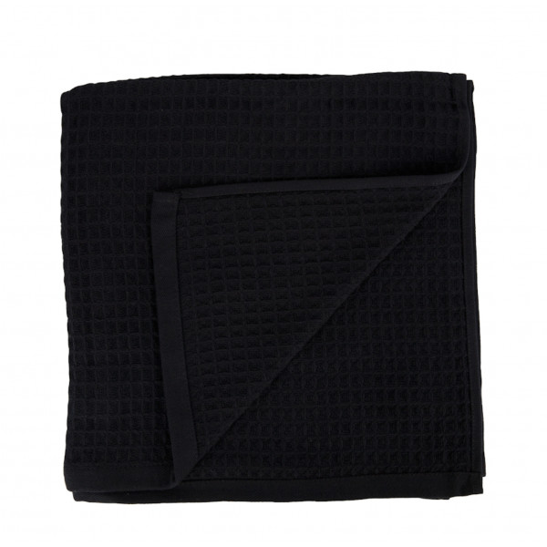 Фото - Рушник банний GM Textile вафельний чорний 70х140, 280 г/м2
