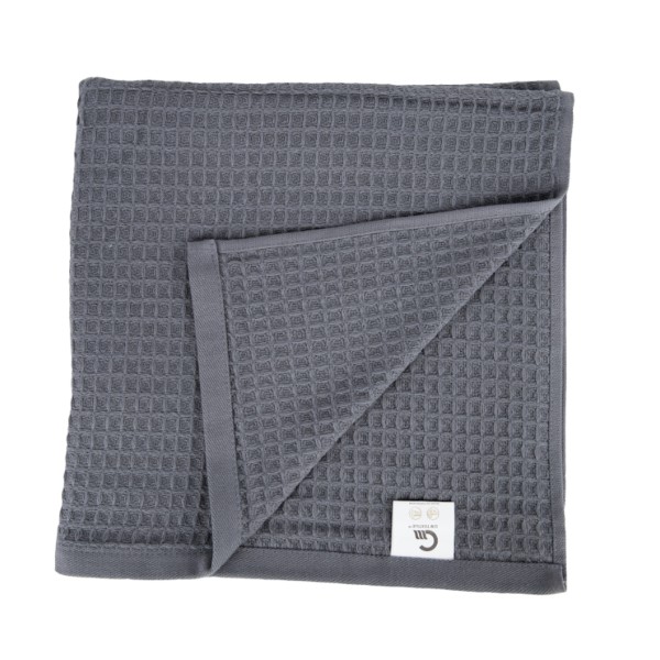 Фото - Полотенце для лица GM Textile вафельное серое 50х90, 280 г/м2