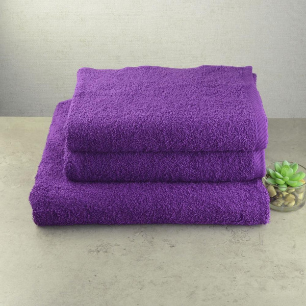 Фото - Рушник банний GM Textile махровий фіолетовий 70x140