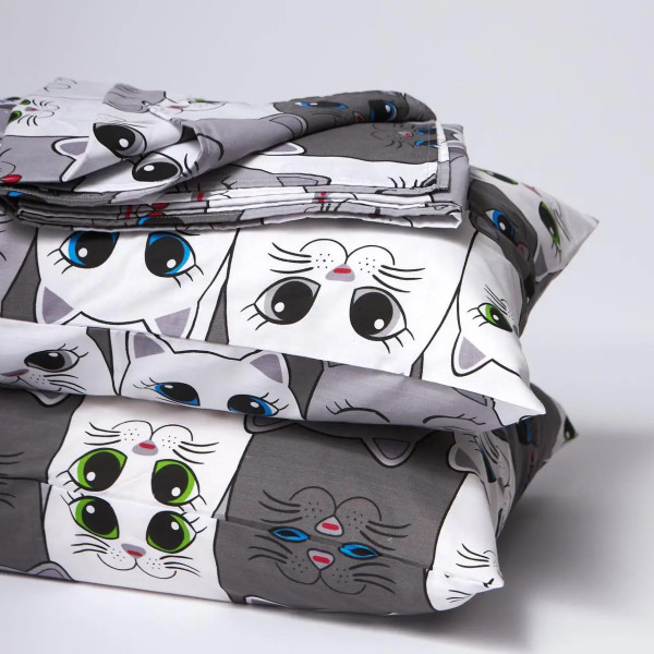 Фото - Комплект постільної білизни Moon&Star Бязь Gold Люкс Furry Friends 200х220 нав. 2х40х60 (MS-820009250)