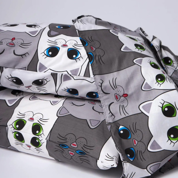 Фото - Комплект постільної білизни Moon&Star Бязь Gold Люкс Furry Friends 200х220 нав. 2х40х60 (MS-820009250)