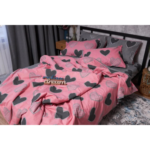 Фото - Комплект постільної білизни Moon&Star Бязь Gold Люкс Love 143х210х2 (MS-820002779)