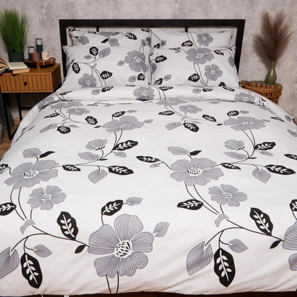 Фото - Комплект постільної білизни Moon&Star Бязь Gold Люкс Misty Petals 143х210 см нав. 4х50х70 (MS-820009433)