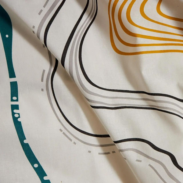 Фото - Комплект постільної білизни Moon&Star Бязь Gold Люкс Natural Waves 143х210 см нав. 4х50х70 (MS-820009538)