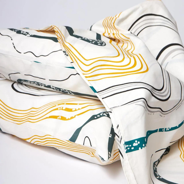 Фото - Комплект постільної білизни Moon&Star Бязь Gold Люкс Natural Waves 143х210 см нав. 4х50х70 (MS-820009538)