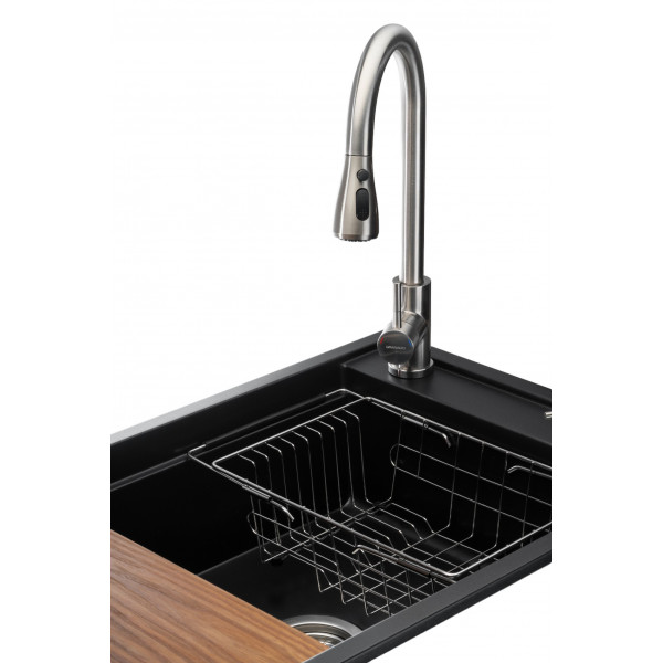 Фото - Мойка кухонная+смеситель GRANADO Basic Estella black shine