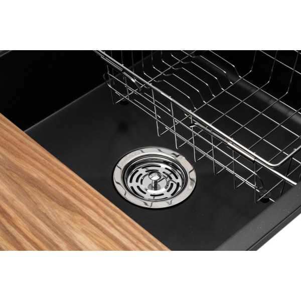 Фото - Мийка кухонна+змішувач GRANADO Royal Estella black shine