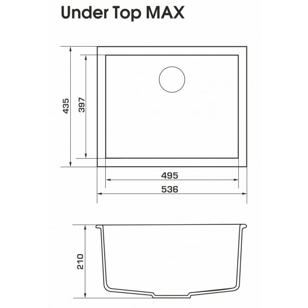 Фото - Мойка кухонная GRANADO Under Top Max Terra