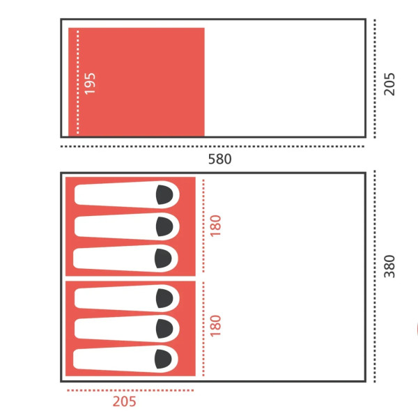 Фото - Палатка Grand Canyon Dolomiti 6 Mojave Desert (330034)
