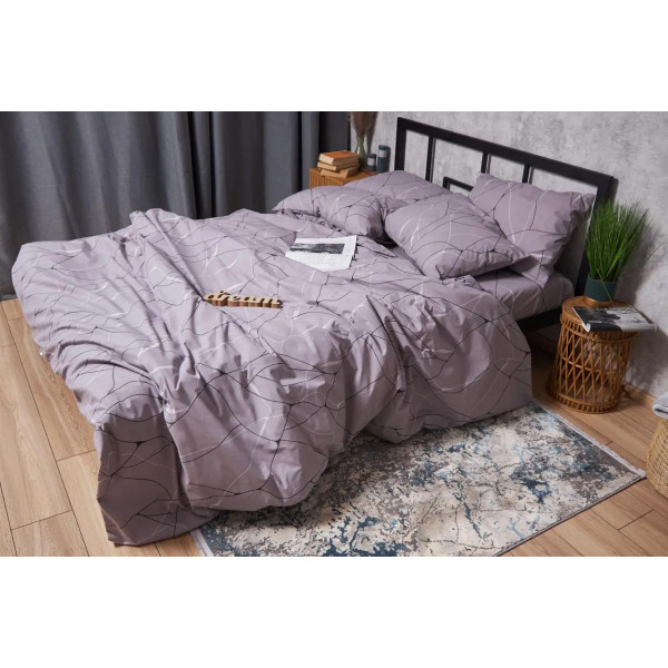 Фото - Пододеяльник двуспальный евро Moon&Star Бязь Gold Люкс Graphite 200x220 см (MS-870000273)