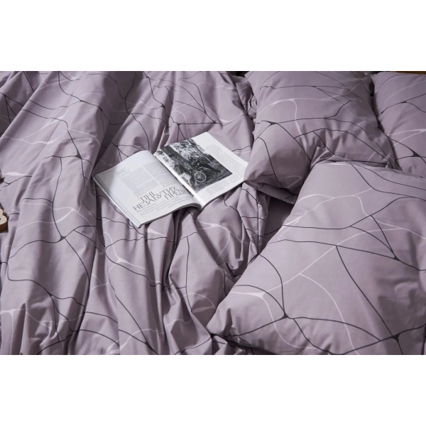 Фото - Пододеяльник двуспальный евро Moon&Star Бязь Gold Люкс Graphite 200x220 см (MS-870000273)