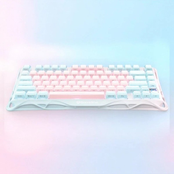 Фото - Клавиатура беспроводная игровая GravaStar Mercury K1 Lite Lumen Rose (GSK1LITE_PM_PNK)