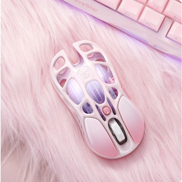 Фото - Мышь беспроводная игровая GravaStar Mercury M1 Pro Sakura Pink (GRAVASTARM1PRO_PNK)