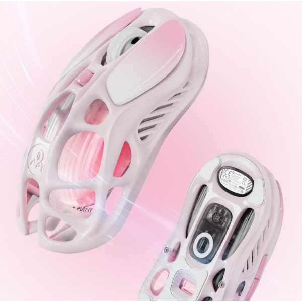 Фото - Мышь беспроводная игровая GravaStar Mercury M1 Pro Sakura Pink (GRAVASTARM1PRO_PNK)