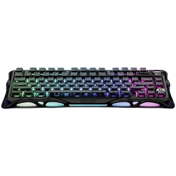 Фото - Клавіатура бездротова ігрова GravaStar Mercury V75 80keys, Magnetic Jade Pro, 8K, USB-A, RGB, Stealth Black (GSV75_XTAL_BLK)