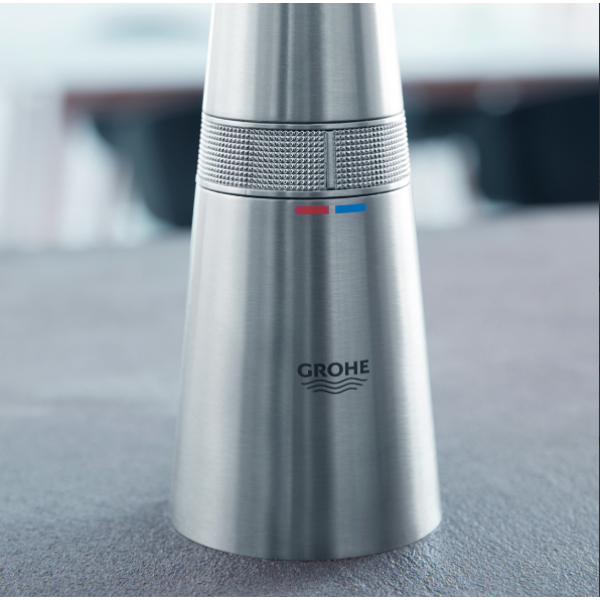 Фото - Кухонний змішувач Grohe Scala Smctr Ohm L Pull Хром (30442000)