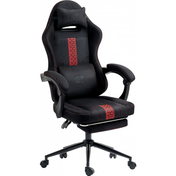 Фото - Крісло для геймерів GT Racer X-2331 Fabric Black/Red