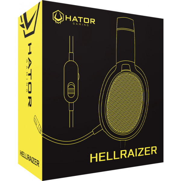Фото - Гарнитура проводная игровая Hator Hellraizer Black/Gold (HTA-813)