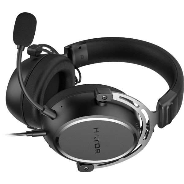 Фото - Уценка - Гарнитура проводная игровая Hator HYPERGANG 3 Hi-Res Black (ESH05)