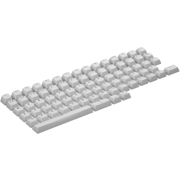 Фото - Дополнительные сменные клавиши для клавиатуры Hator OMA profile PBT keycap set white (HTS511)