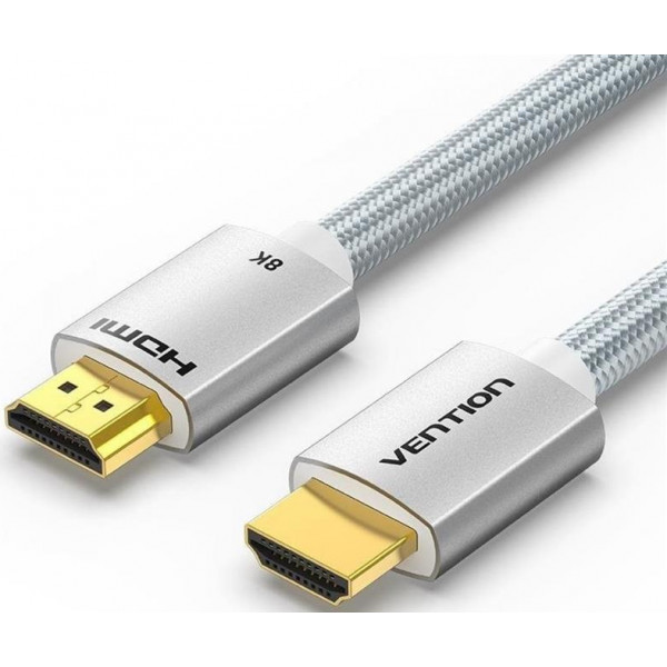 Фото - Кабель HDMI Vention HDMI - HDMI V 2.1 (M/M) 1m Silver (ALCIF)