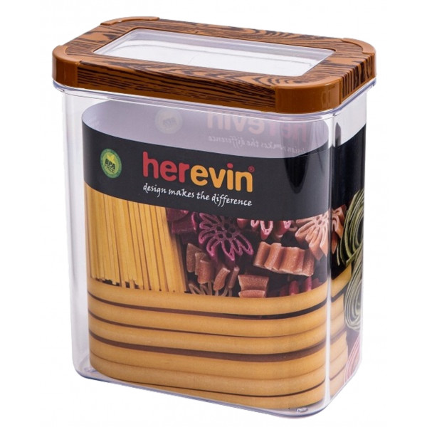 Фото - Ємність для зберігання Herevin WOOD Transparent Lid 1.8 л (161207-003)