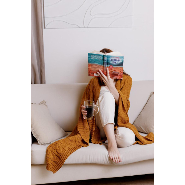 Фото - Плед полуторний Прованс Hit Kosa Охра 130х170 см (037558)