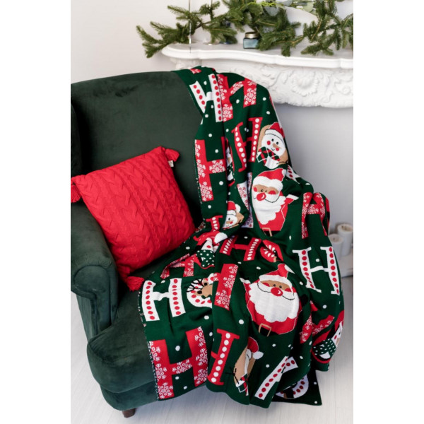 Фото - Плед полуторний Прованс в'язаний Ho-Ho-Ho 130х170 см (034485)