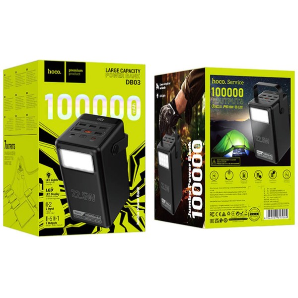 Фото - Уцінка - Батарея мобільна HOCO DB03 Endure 22.5W 100 000mAh Black