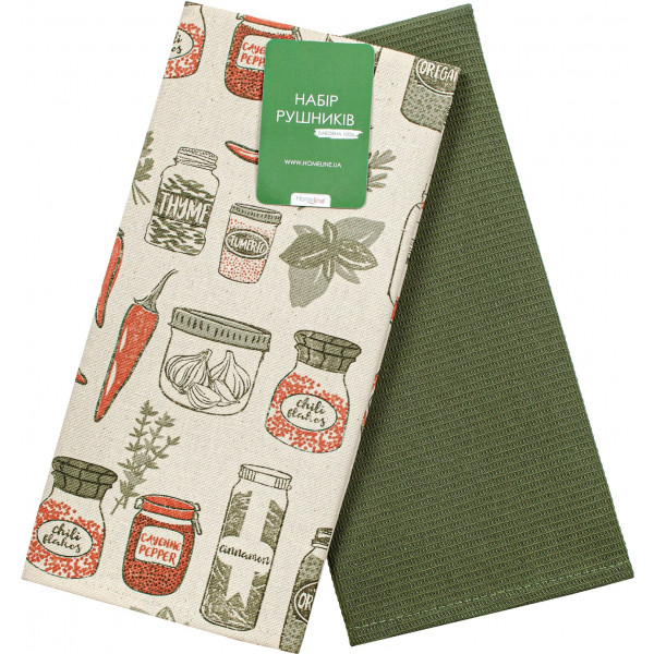 Фото - Набор полотенец Home Line 40Х60 Специи терракотовый/св-авокадо 2 шт. (183922)