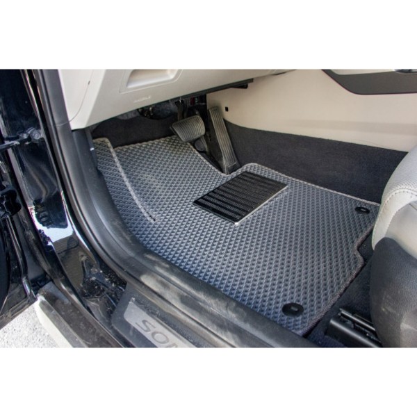 Фото - Коврики ворсовые в салон авто EVAtech Standard для Hyundai Sonata (LF) Hybrid 2014-2019 7 поколение Sedan USA черный кант HY43551CVB5KH3VEB