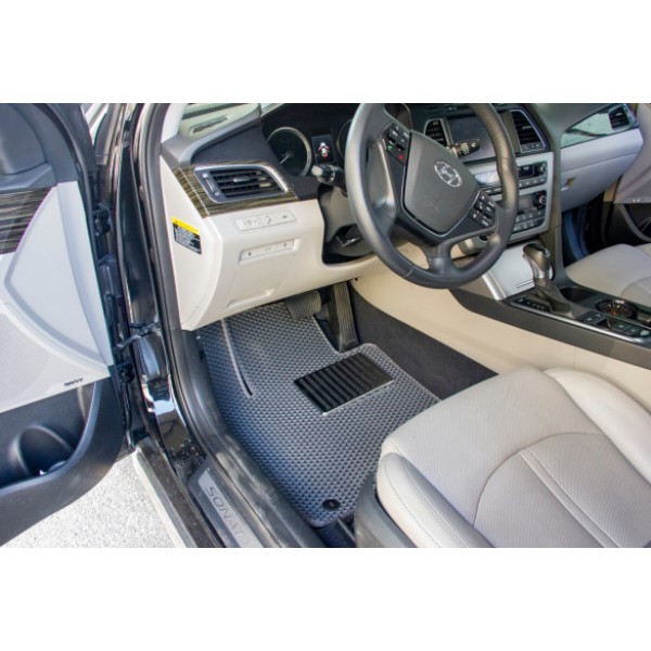 Фото - Коврики ворсовые в салон авто EVAtech Standard для Hyundai Sonata (LF) Hybrid 2014-2019 7 поколение Sedan USA черный кант HY43551PVB4KH3VEB