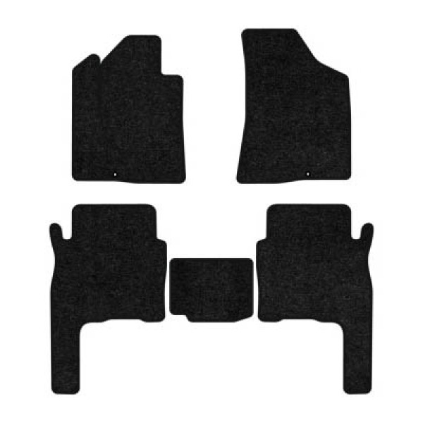 Фото - Килимки ворсові в салон авто EVAtech Standard для Hyundai Santa FE (CM) 5 seats 2006-2010 2 покоління SUV Korea чорний кант HY33308CVB5KD2VEB