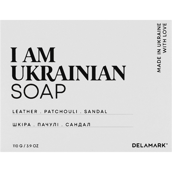 Фото - Тверде мило DeLaMark з ароматом шкіри пачулі сандалу 110 г (4820152333285) Фото - Тверде мило DeLaMark з ароматом шкіри пачулі сандалу 110 г (4820152333285)