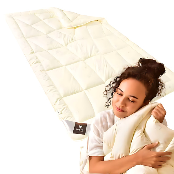 Фото - Ковдра зимова двоспальна IDEIA Wool Classic вовняна 175х210 см 70% овеча вовна (8-11817)