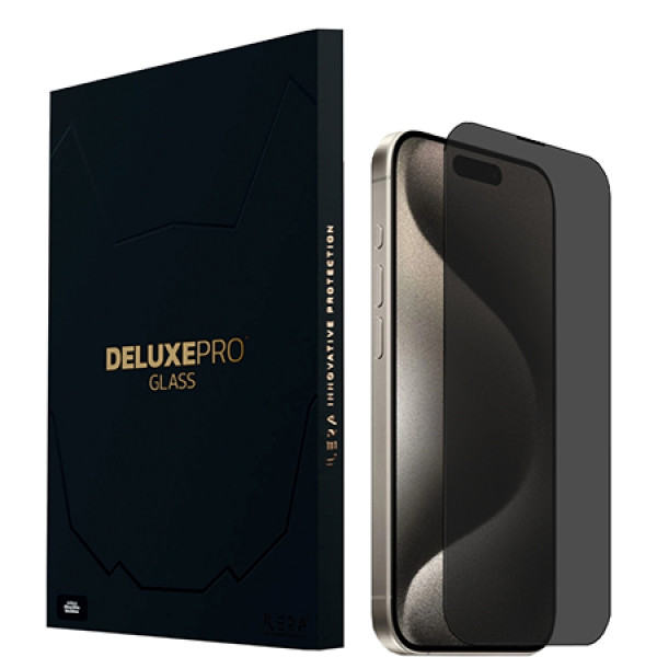 Фото - Захисне скло для смартфону ILera DeLuxe Incognito FullCover Glass for iPhone 15 Pro Max (iLInDL15PrMx)
