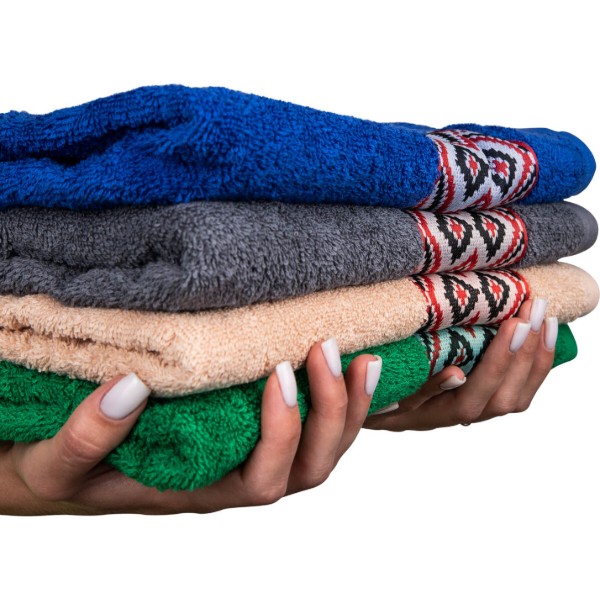 Фото - Полотенце банное GM Textile махровое зеленое Единство 70х140
