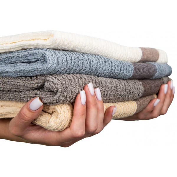 Фото - Рушник банний GM Textile махровий ваніль Осло 70x140