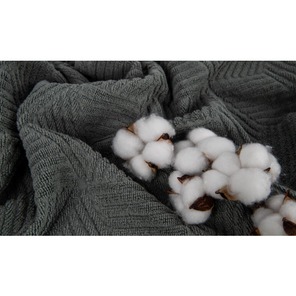 Фото - Рушник банний GM Textile Уельс темно-м"ятний махровий 70х140