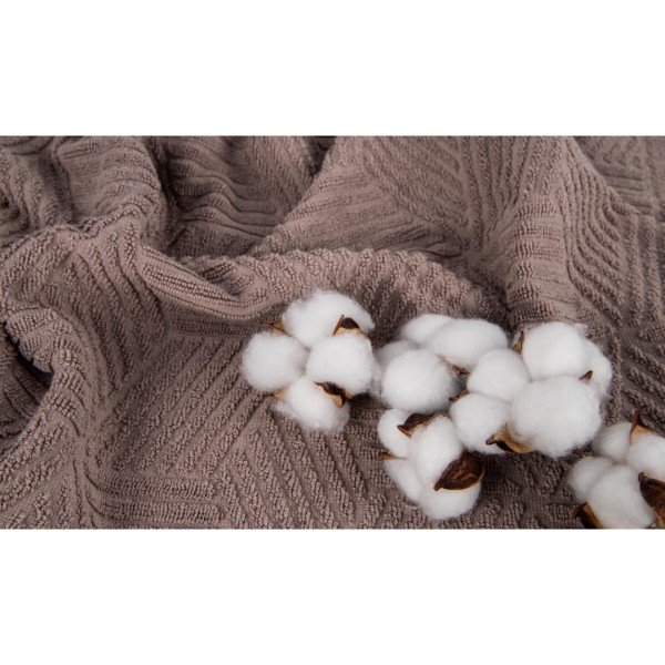 Фото - Рушник для обличчя GM Textile Уельс шоколадний махровий 50х90