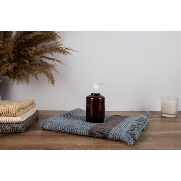Фото - Рушник для обличчя GM Textile махровий сірий Осло 50x90