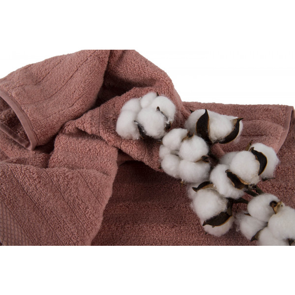 Фото - Рушник для рук GM Textile махровий Бабл Зеро Твіст світло-теракотовий 40х70